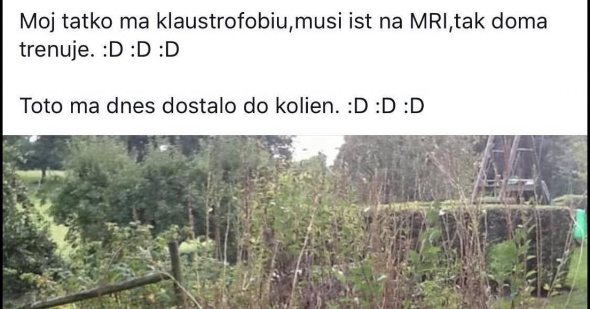 „Môj tatko má klaustrofóbiu, no musí ísť na magnetickú rezonanciu. Tak trénuje!“