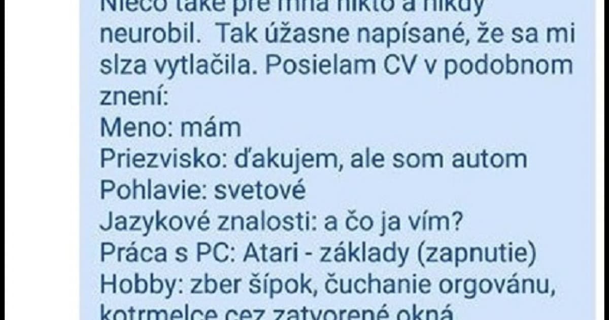 SMSkou mu prišla ponuka na prácu. Tak im svojsky odpísal!
