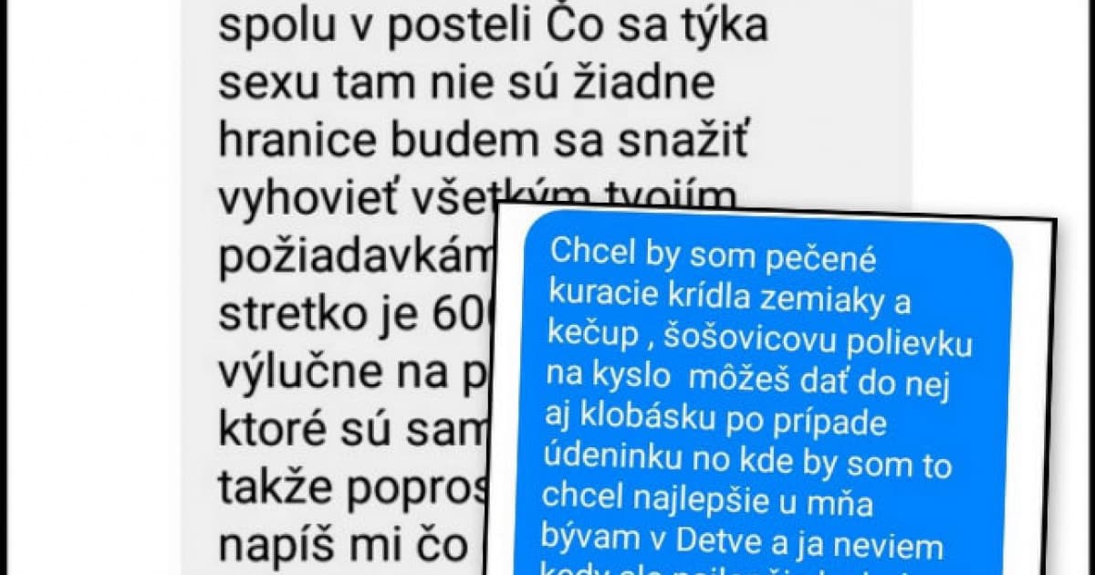 Dodovi písala neznáma, mala pre neho ponuku. On mal záujem, tak jej odpísal!
