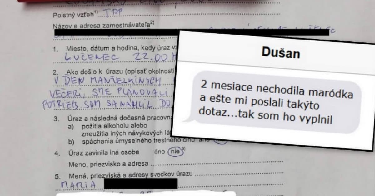 Dušanovi 2 mesiace nechodila maródka. Tak nahlásil úraz ešte raz!