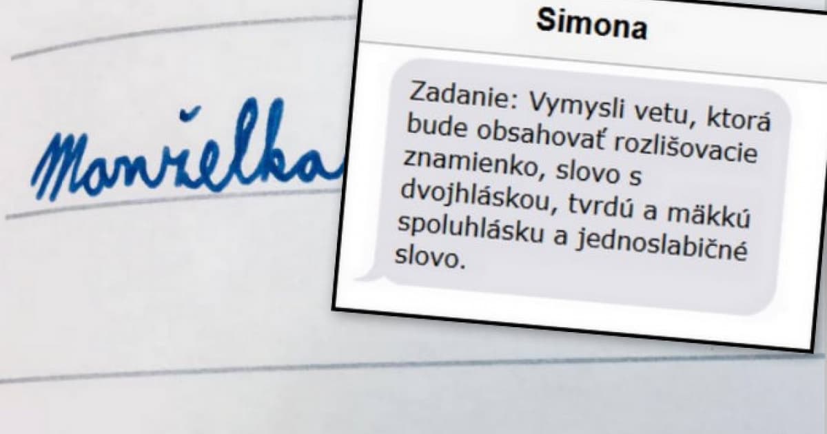 Druhák mal za úlohu vymyslieť vetu. Jeho rodičia neverili, čo z neho vyšlo!
