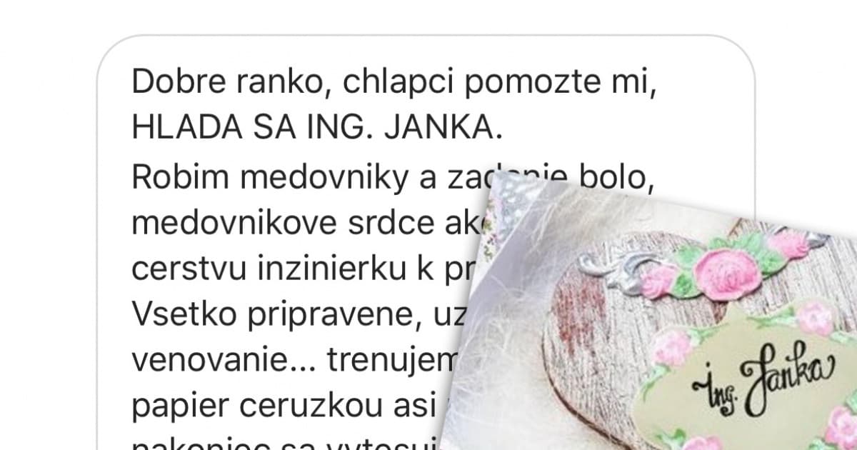 Sandra mala vyrobiť medovník pre čerstvú inžinierku. Urobila chybu, ktorá ju skvelo pobavila