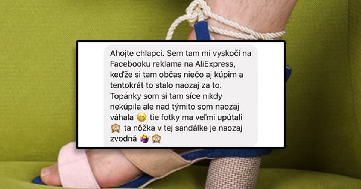 Maťke vyskočila reklama na topánky na Aliexpresse. Na fotke však niečo nesedí