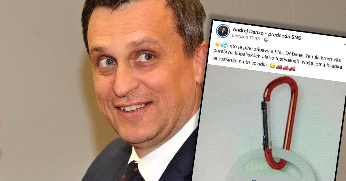 Andrej Danko predstavil vlastný opaľovací krém. Dostal názov „Človek človeku“