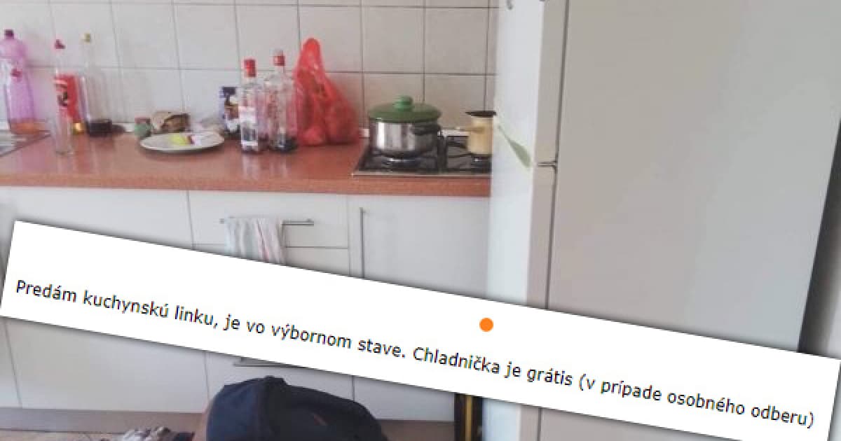 Matilda predáva kuchynskú linku. Na fotke, ktorú dala do inzerátu, však niečo nesedí