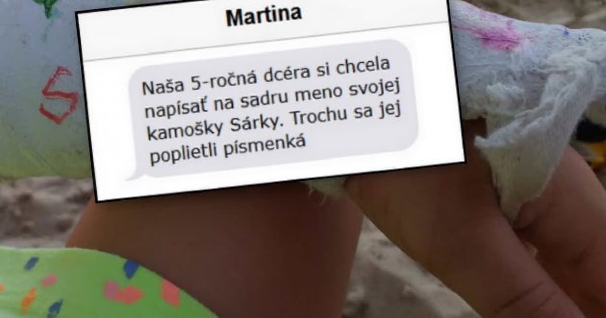 Na sadru chcela napísať meno svojej kamošky. Trošku jej to nevyšlo!