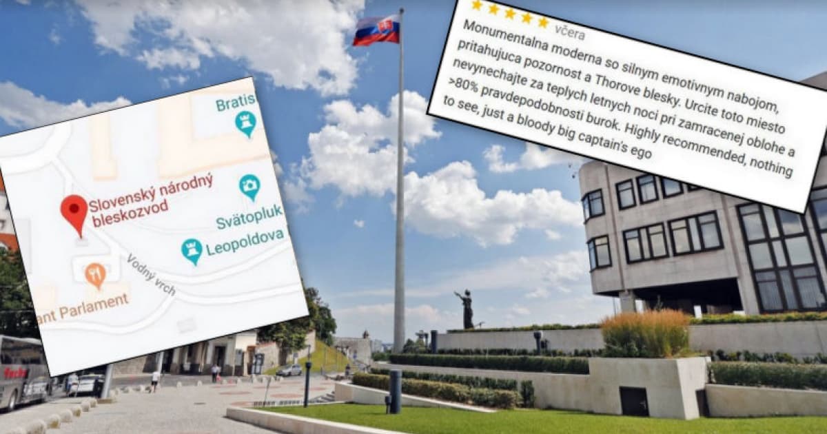 Dankov stožiar dostal vznešené miesto už aj na Google mapách. Nechýbajú ani recenzie!