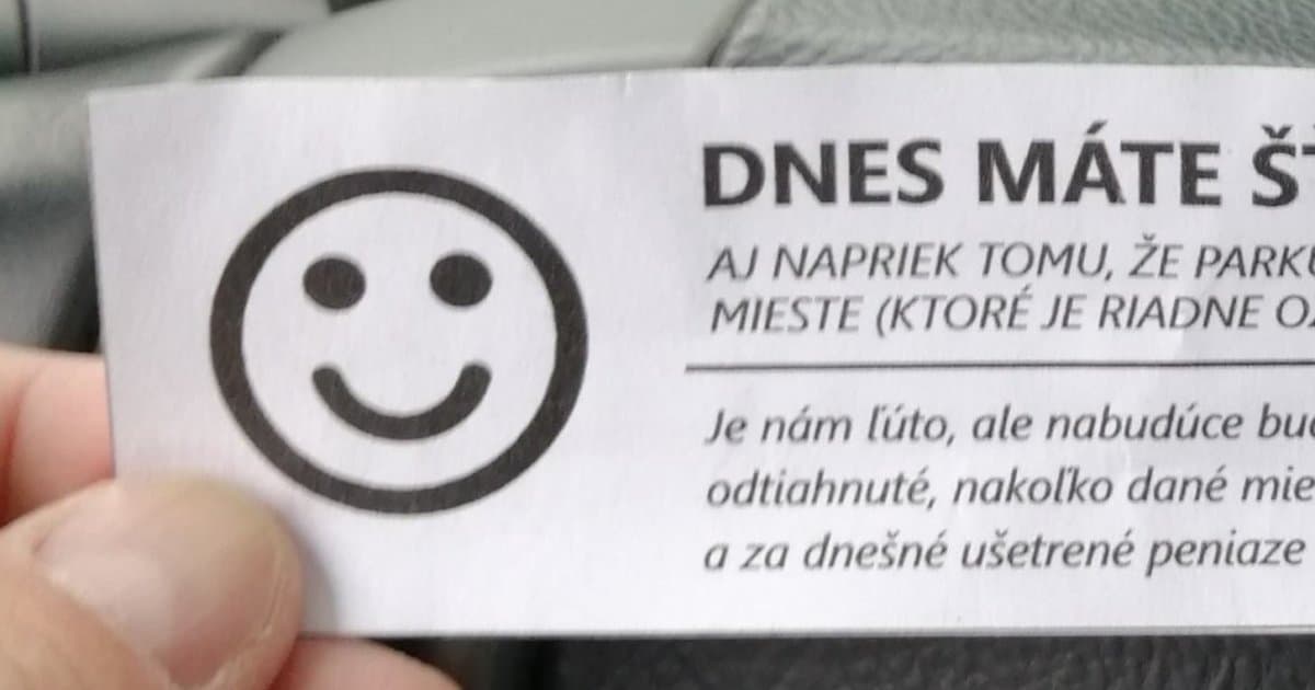 Poslucháč parkoval na zlom mieste a našiel si odkaz. Toto ale vôbec nečakal!