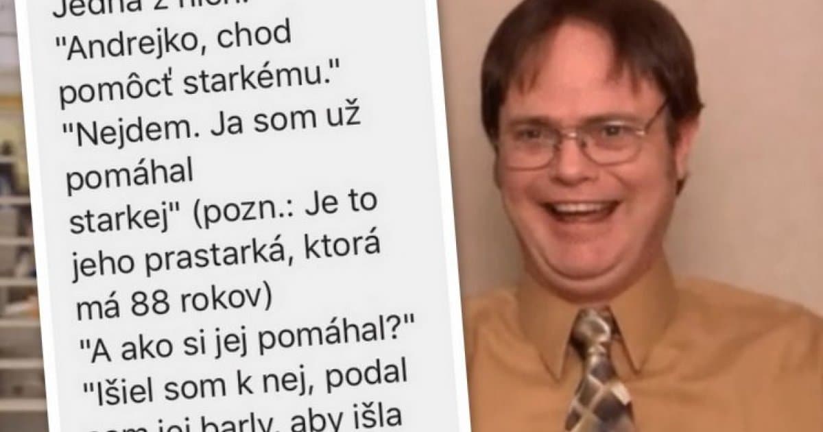 Chcela, aby išiel pomôcť starkému. On mal však na to iný názor