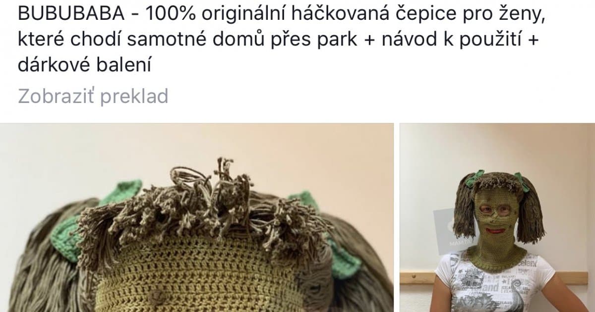 Češka háčkuje unikátne čapice. Vraj pre ženy, ktoré chodia v noci samé domov
