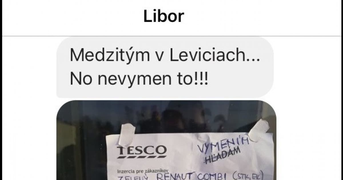V Leviciach chce niekto vymeniť svoj „zelený renaut“ za niečo nezvyčajné