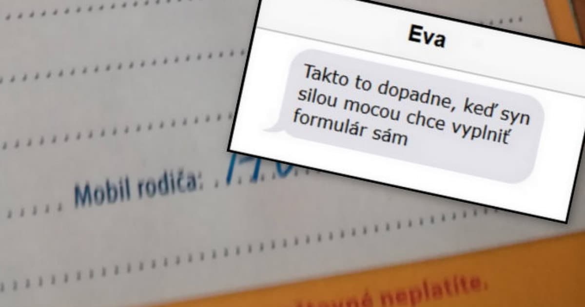 Nechala ho, nech to vyplní sám. Výsledok nás baví!