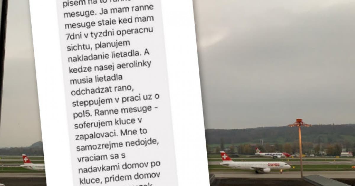 Dominika pracuje na letisku vo Švajčiarsku. Aj ju stretlo RANNÉ MEŠUGE!