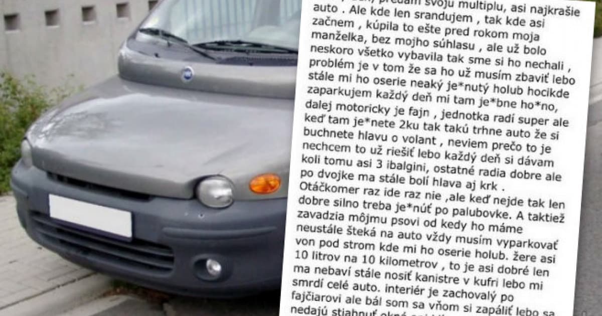 Predáva toto auto: „Najazdených 870 tisíc, ale na kilometroch sa môžeme dohodnúť“