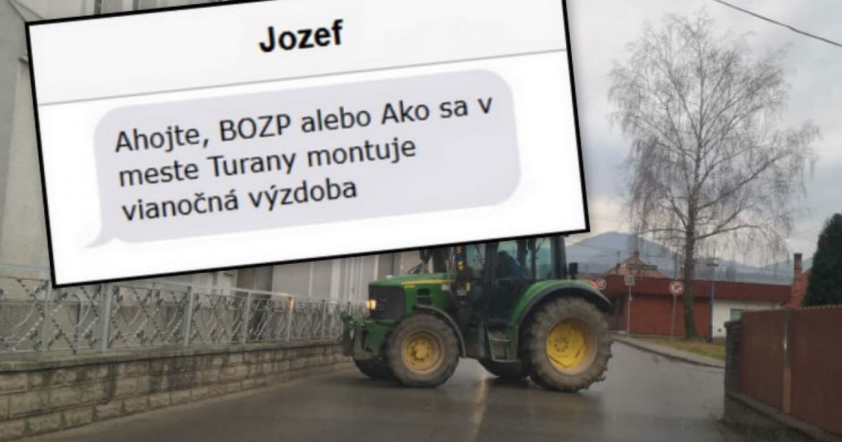 Bezpečnosť pri práci alebo ako sa v Turanoch montuje vianočná výzdoba