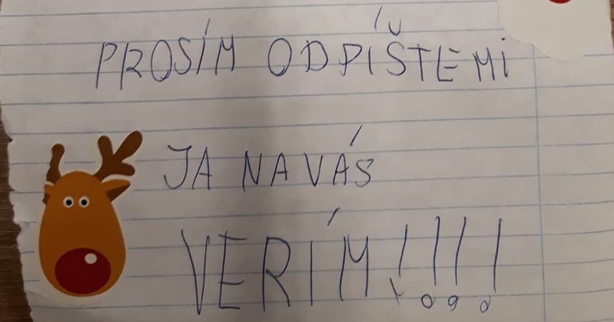 Písala Ježiškovi, pretože má dve zásadné otázky. Tá druhá nemá chybu!