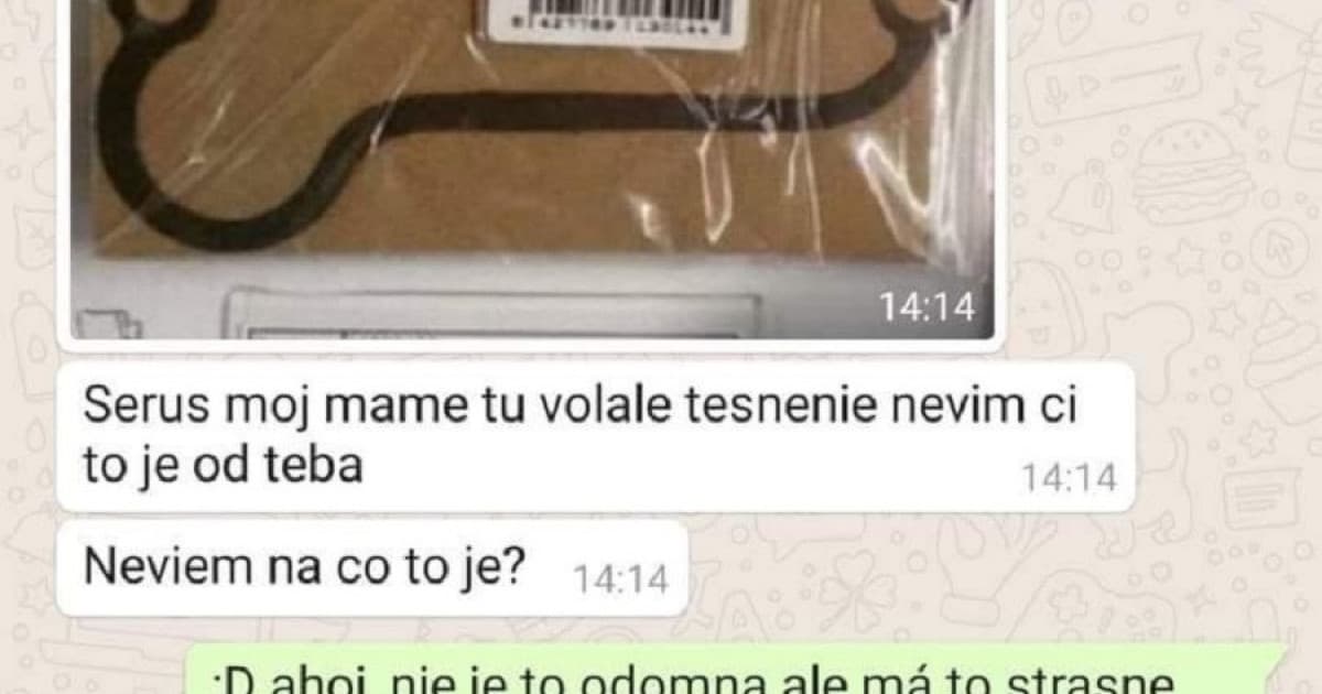 Jeho mama dostala niečo, čo nevie čo je. Čo to je?