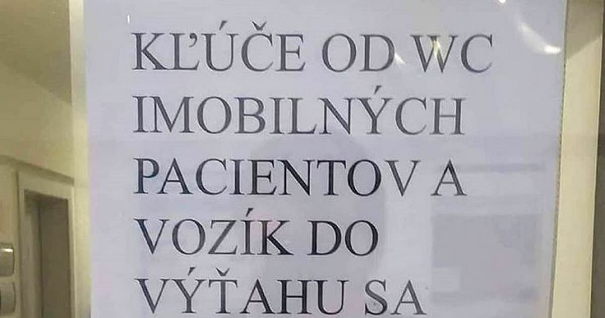 Logika v slovenských nemocniciach. Toto pochopí len málokto!