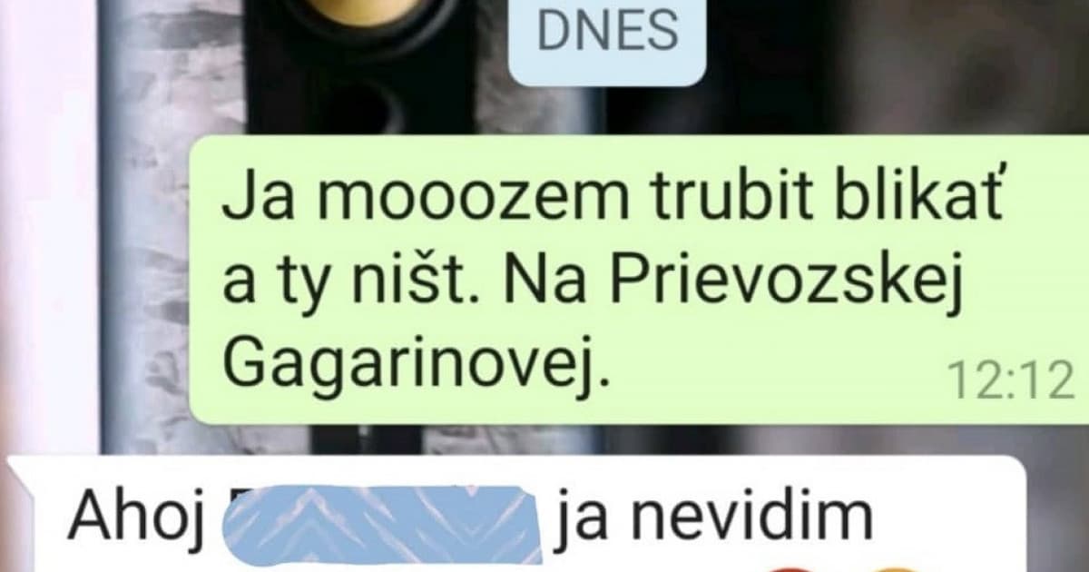 Richard stretol na križovatke svoju známu, neskôr mu odpísala toto