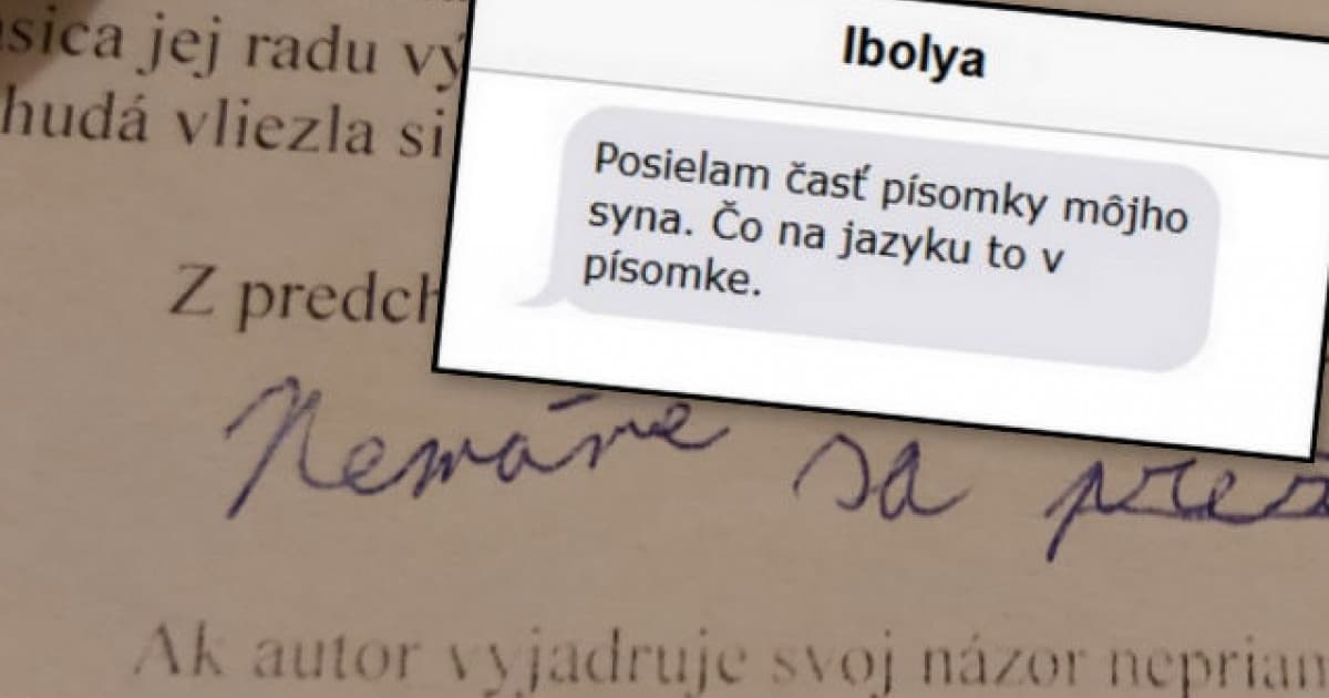Za úlohu mal napísať ponaučenie z bájky. Tak napísal!