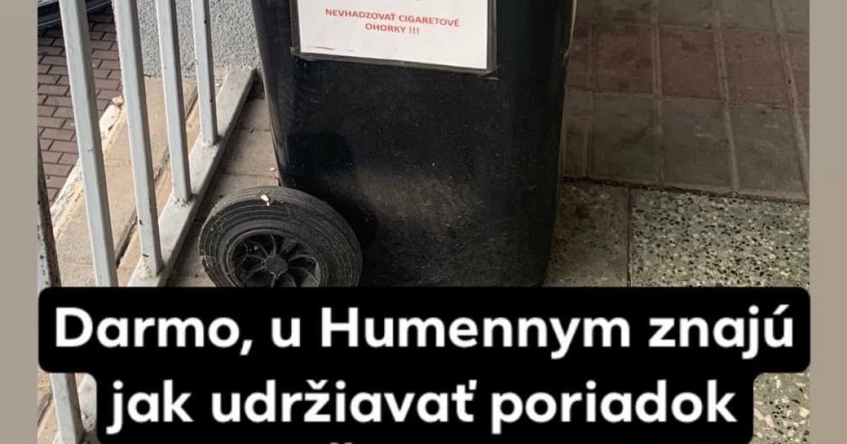 V Humennom vedia ako udržiavať poriadok pred miestnym šenkom