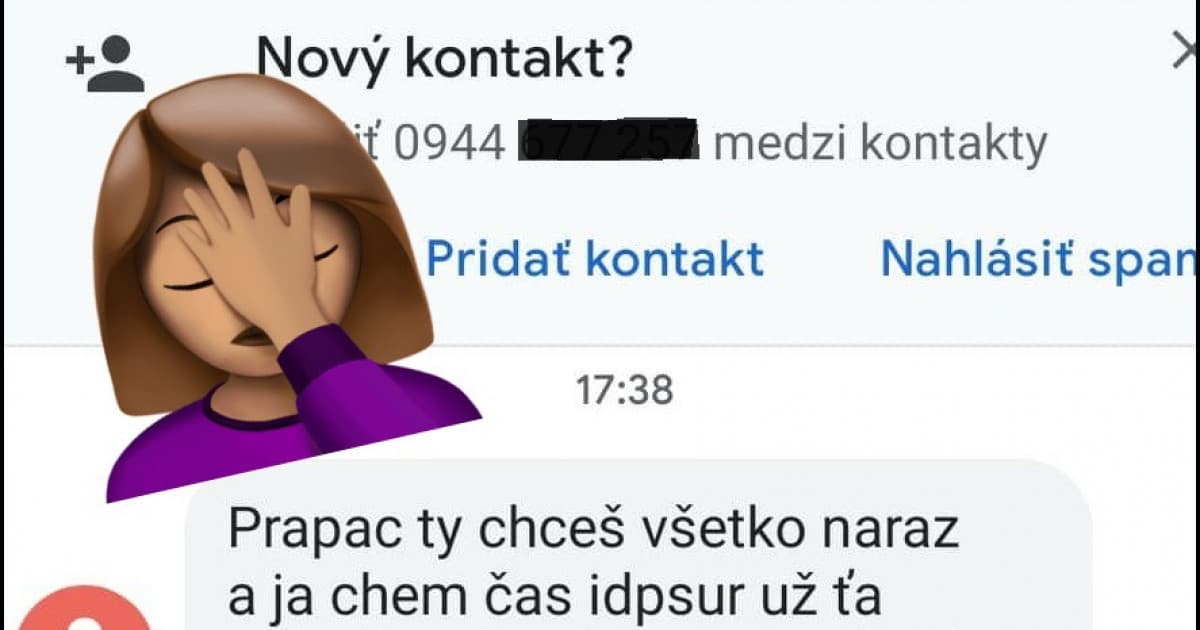 Keď si o piatej taký opitý, že sa snažíš rozísť cez SMS a ešte to aj pošleš na zlé číslo