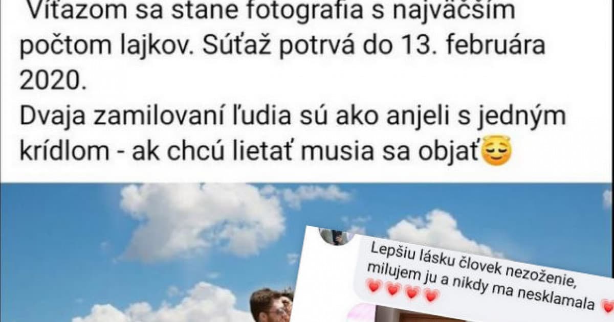 Zapojil sa do valentínskej súťaže s naozaj zamilovanou fotkou. Myslíš, že vyhrá?
