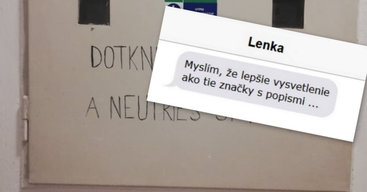 V jednej bratislavskej bytovke sa objavil takýto nápis. To už musí pochopiť každý!