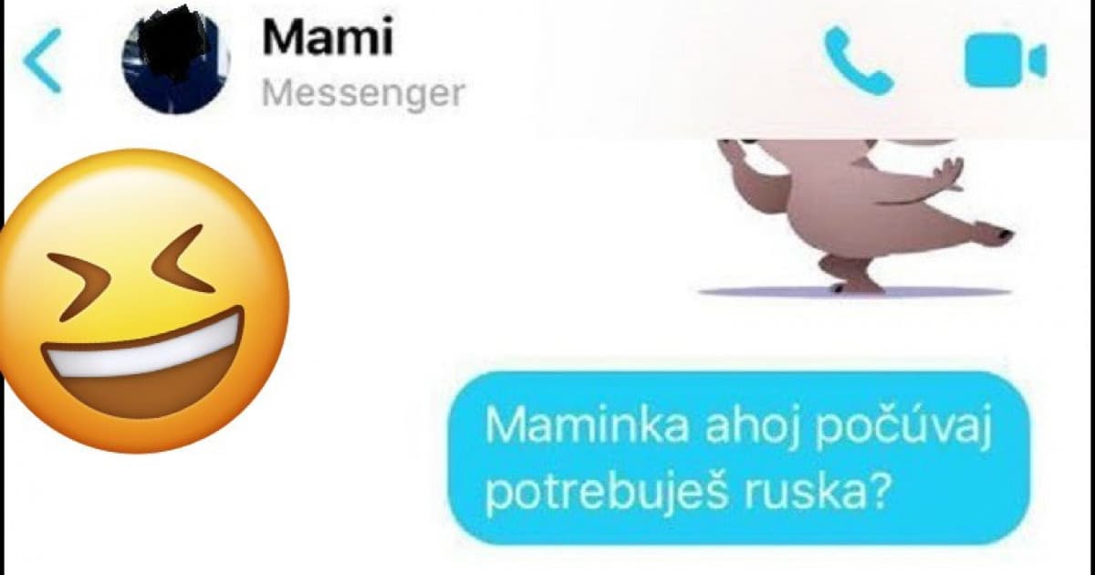 Ivana písala mame, či nepotrebuje rúško. Ona jej odpísala, že sa skoro zadusila smiechom