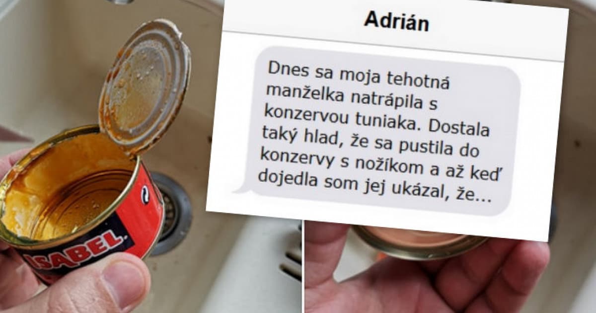 Tehotná dostala chuť na tuniaka, no trápila sa s konzervou. Tak jej ukázal "tajomstvo"