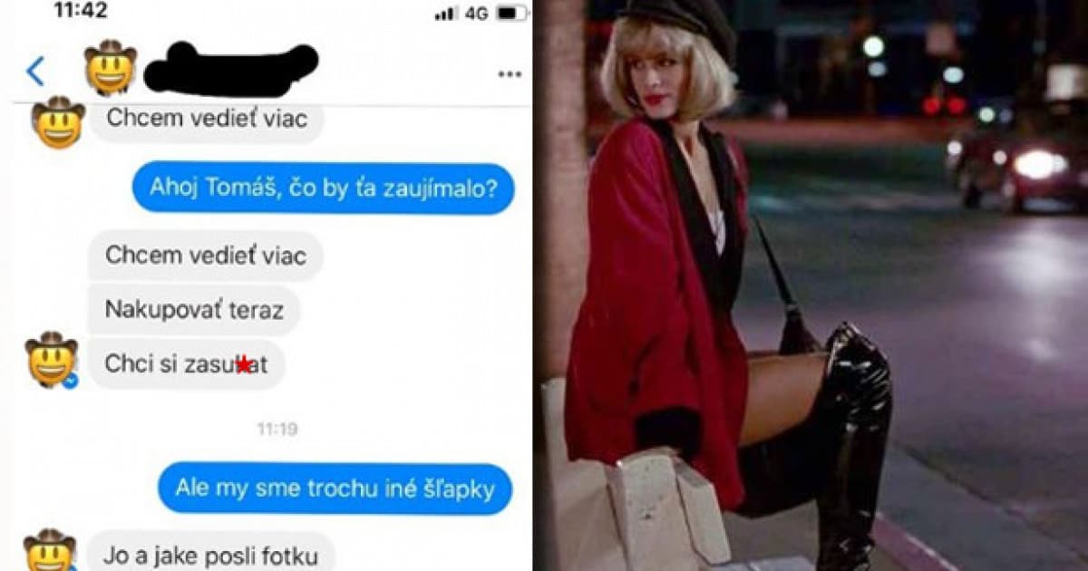 Hľadal erotické služby, no profil, ktorému napísal, predáva šľapky. Vznikla vtipná konverzácia!