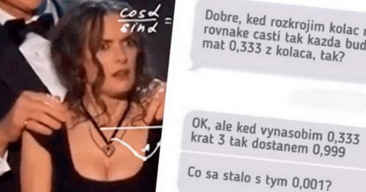 Keď pri krájaní koláča rozmýšľaš matematicky