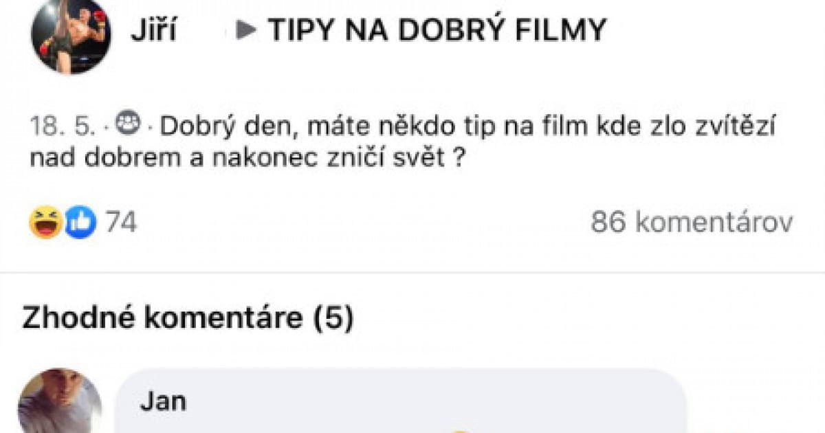Chcel tip na film, v ktorom zlo zvíťazí nad dobrom. Dostal odpoveď, ktorá baví stovky ľudí