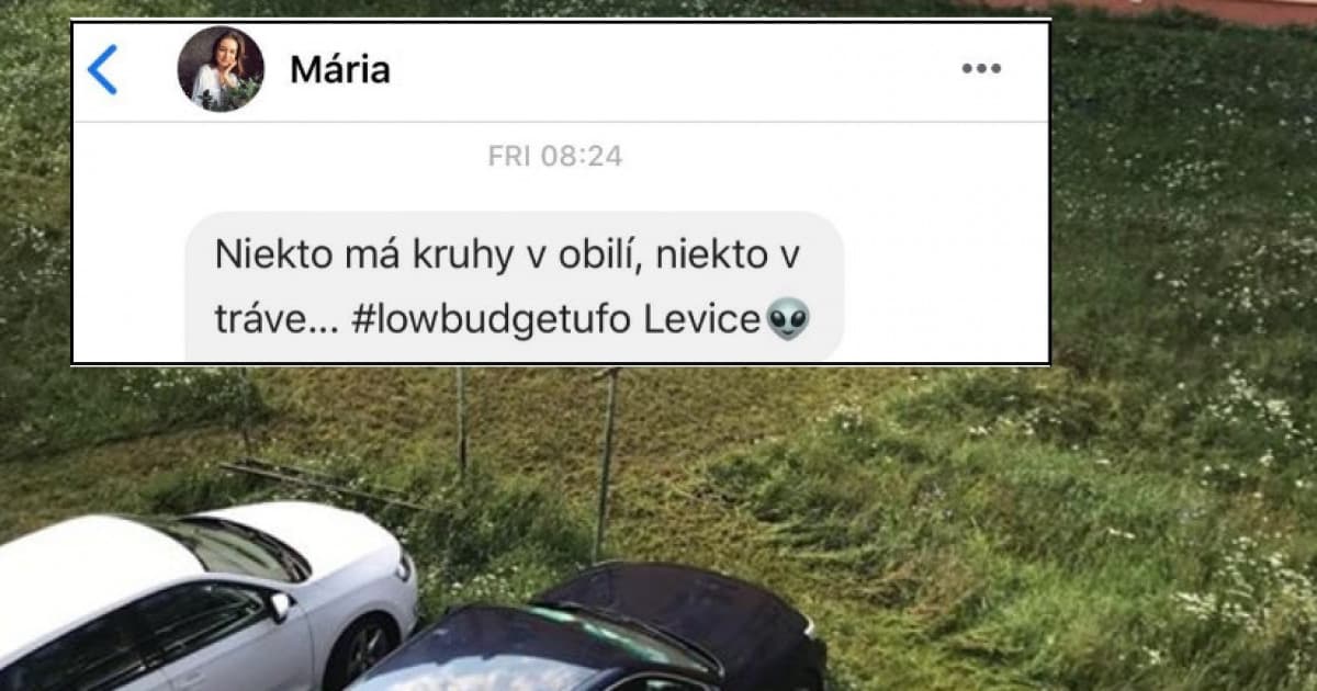 V Leviciach sa na sídlisku objavili v tráve záhadné kruhy. Márii sa podarilo čudný jav zdokumentovať