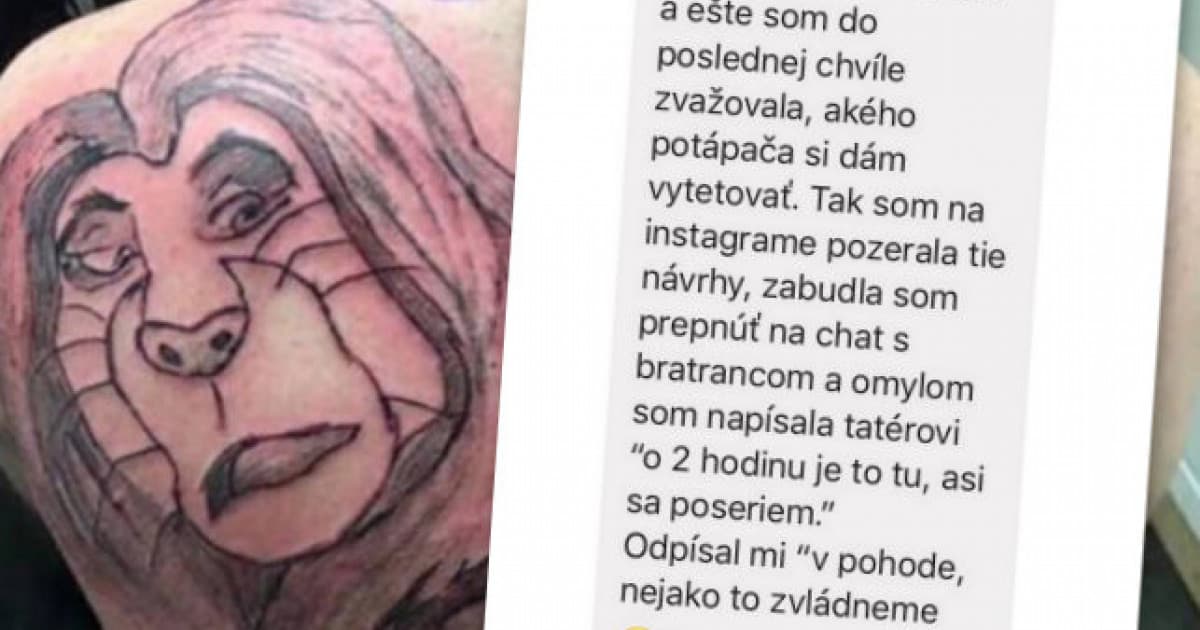 Išla na svoje prvé tetovanie. Nedopadlo to však vôbec podľa jej predstáv