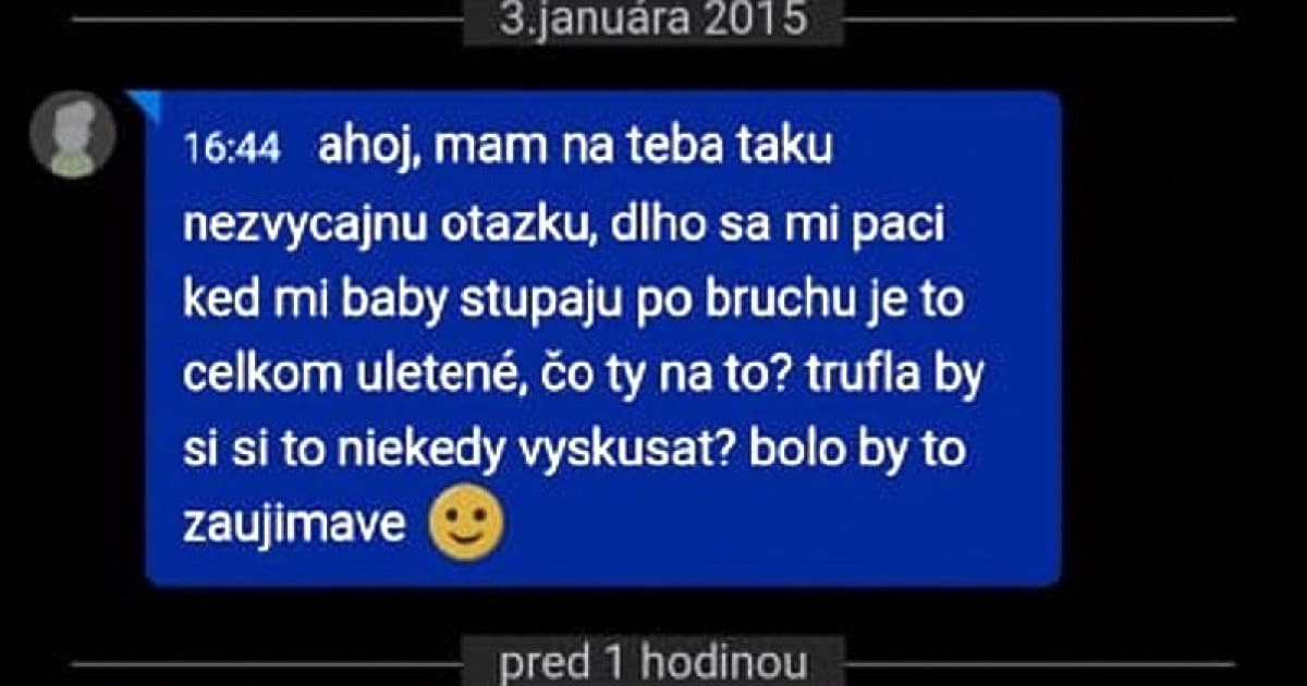 Po piatich rokoch sa rozhodla, že mu na zaujímavú ponuku odpíše
