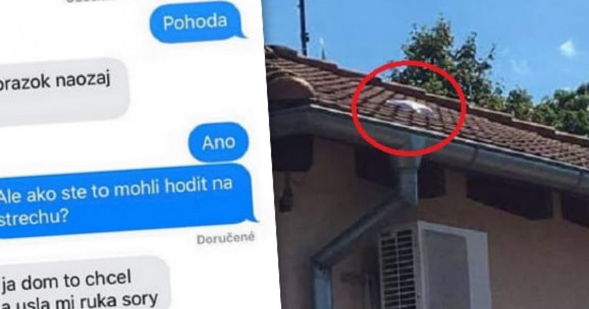 Kuriér mu nechtiac hodil balík na strechu. Neskôr mu to v správe vysvetlil