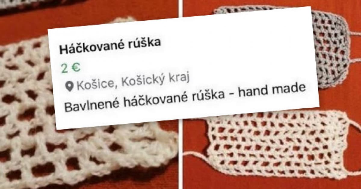 V Košiciach najnovšie ponúkajú háčkované rúška!