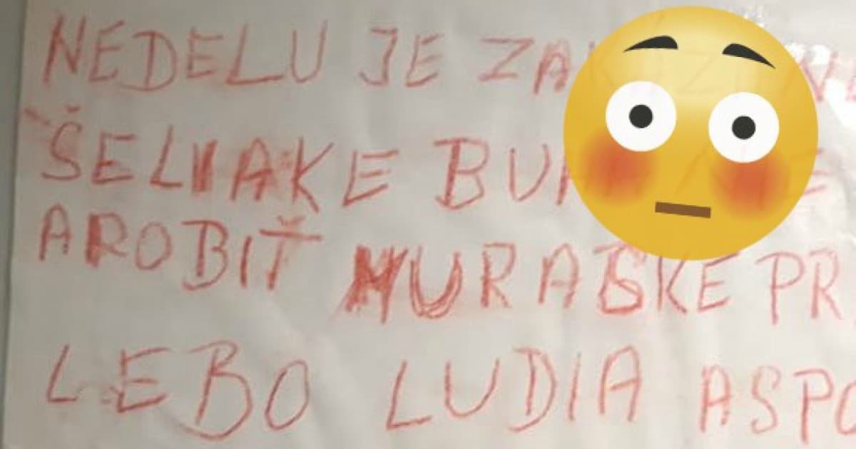 Ráno, cestou vo výťahu, ju pobavil tento odkaz od suseda!