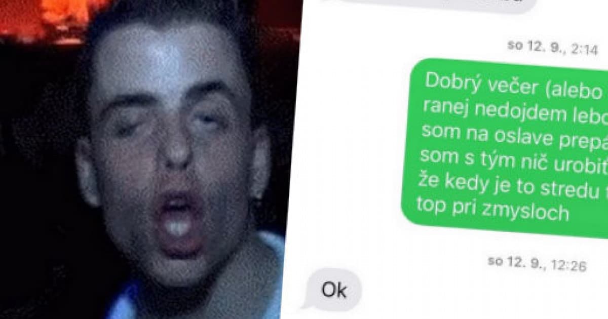 Mal ísť do autoškoly, no stalo sa niečo nečakané. Tak tam písal správu!