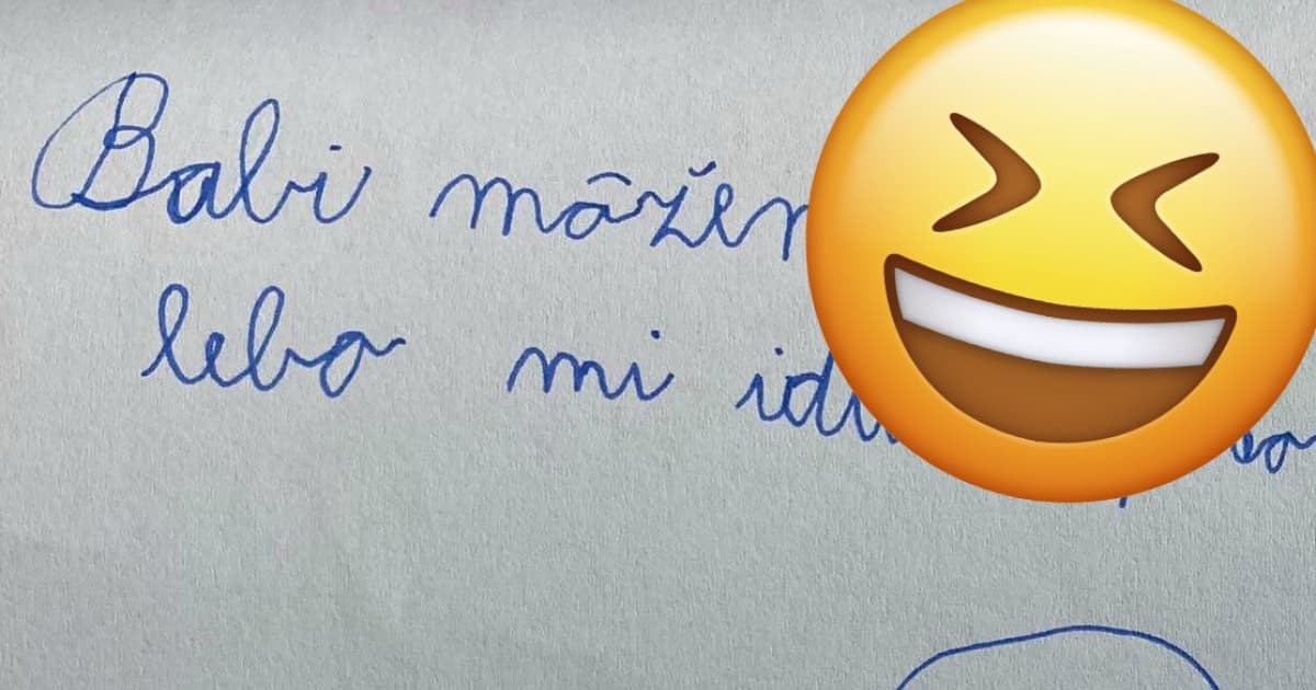 Prerábajú dom, dcéru poslali k babke. Tak jej napísala list...