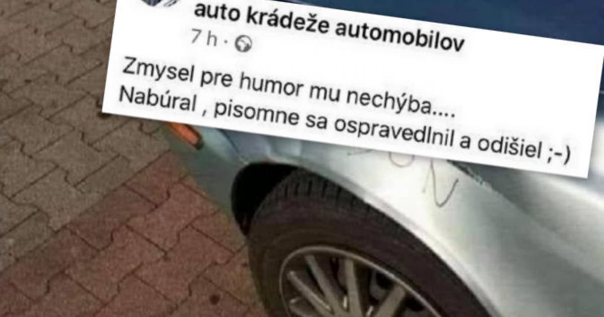 Nabúral, nechal odkaz a odišiel. Aj takýchto môžeš stretnúť na ceste