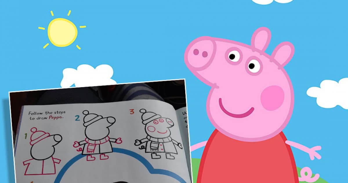 Jej syn sa mal naučiť kresliť prasiatko Peppa. Návod v knižke jej však pripomínal niečo iné ako prasiatko