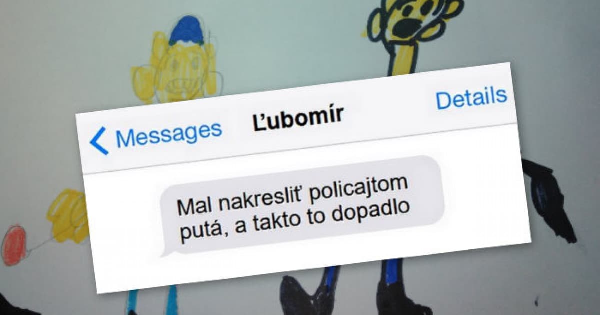 Jeho syn doma kreslil policajtov. Také putá si ešte nevidel!
