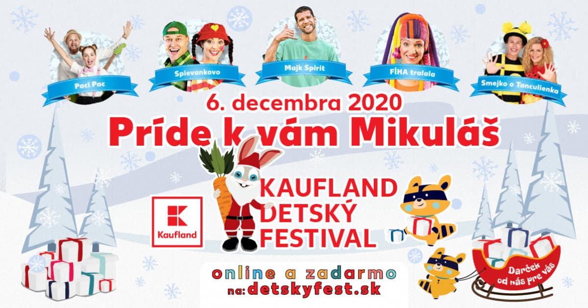 Mikuláš k deťom tento rok zavíta online! Príde s ním aj Majk Spirit, Spievankovo a ďalší