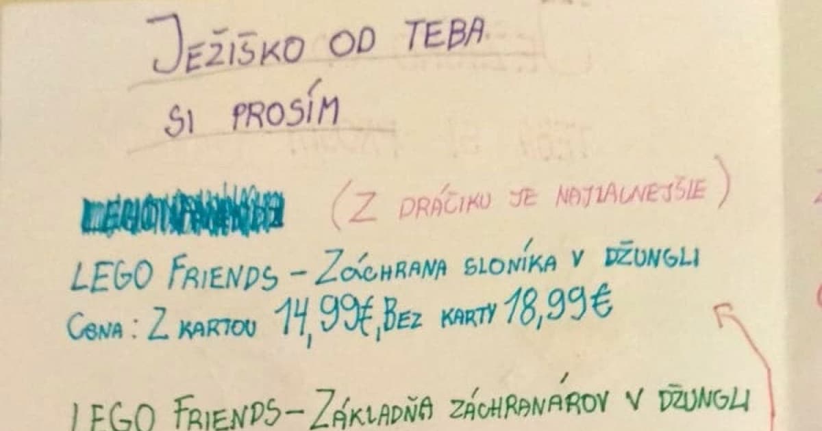 Najprepracovanejší list Ježiškovi, aký sme kedy videli: „Šli sme do kolien, ako to má zrátané!“