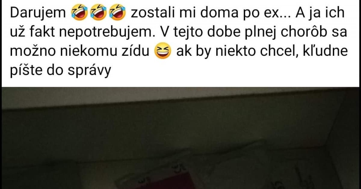 Po rozchode s frajerom TOTO už nepotrebuje. Tak to ponúka ďalším