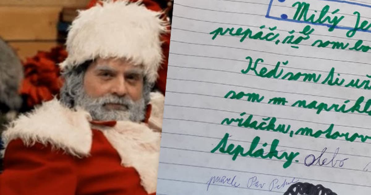 Staršej sestre diktoval list pre Ježiška: „Písala podľa hesla píšem ako počujem“