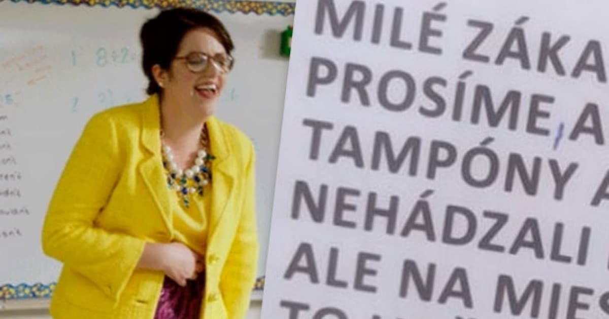 Tento záchod asi navštívila učiteľka slovenčiny. Všetky chyby opravené!