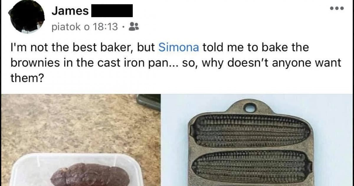 Američan poslúchol svoju slovenskú manželku, aby upiekol brownies. Na panvici na kukuricu!
